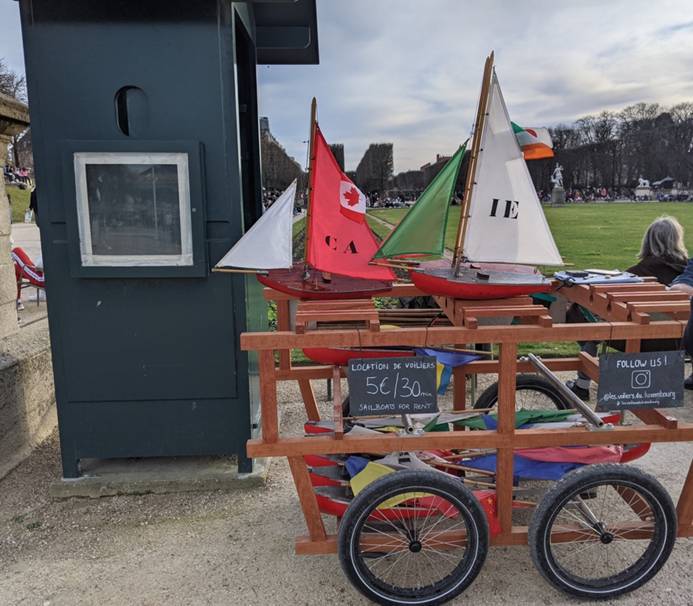 club nautique du luco jardin du Luxembourg Paris pond boat