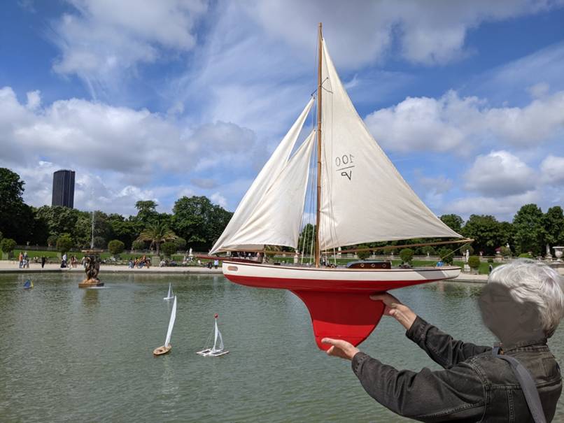 club nautique du luco jardin du Luxembourg Paris pond boat
