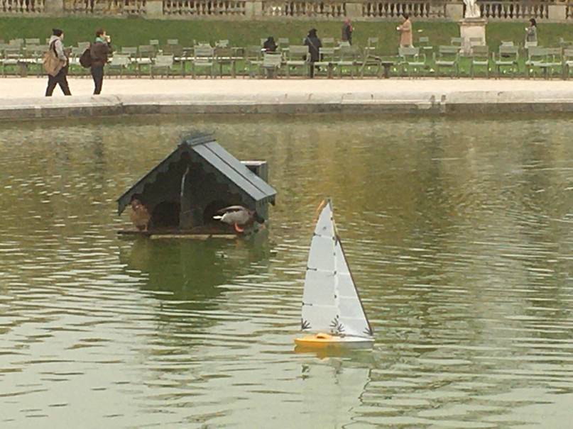 club nautique du luco jardin du Luxembourg Paris pond boat