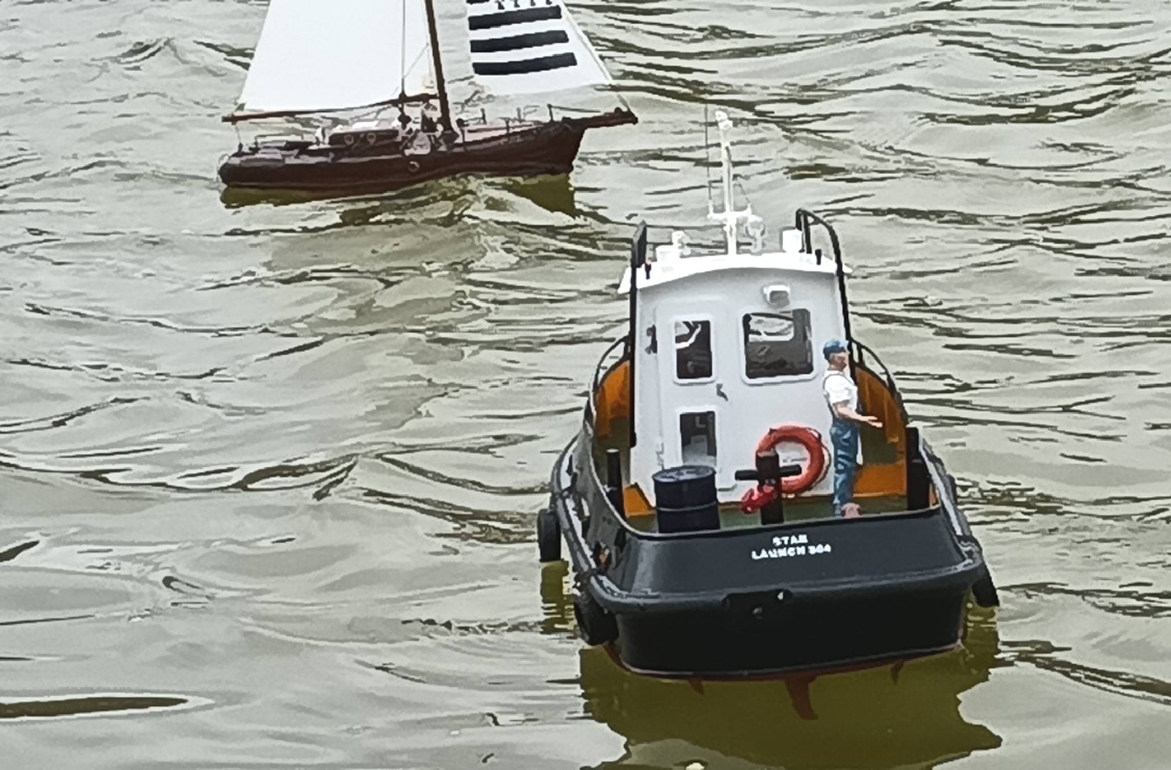 club nautique du luco jardin du Luxembourg Paris pond boat