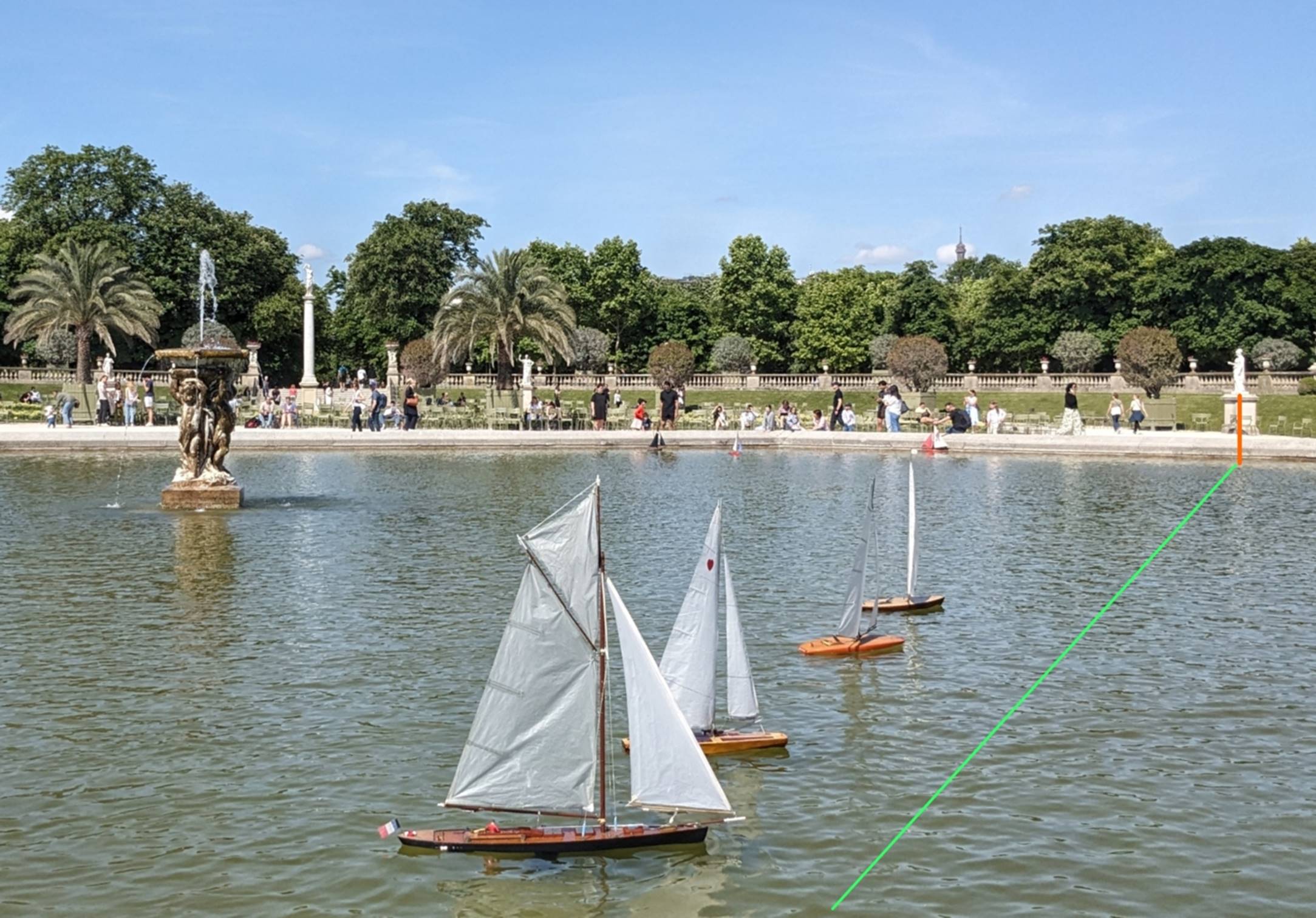 Club nautique du luco jardin du Luxembourg Paris pond boat